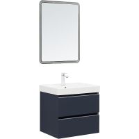 Тумба под раковину Aquanet Вега 60 329589 подвесная Маренго — фото 14, Тумбы под раковину