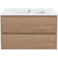 Тумба под раковину Vincea Gio 80 VMC-2G800NO подвесная N.Oak — фото 2, Тумбы под раковину