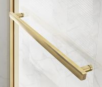 Душевой уголок Vincea Slim Soft 150x90 профиль Брашированное золото стекло прозрачное арт-VSR-1SS9015CLG — фото 3, Прямоугольные душевые уголки