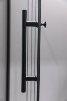 Душевой уголок Esbano ESR-7190B 100x80 ESUGR7190B профиль Черный матовый стекло прозрачное — фото 3, Прямоугольные душевые уголки