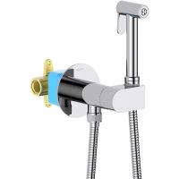 Гигиенический душ со смесителем Aquatek Оберон AQ1024CR Хром — фото 2, Гигиенические души