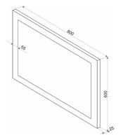 Товар: Зеркало Art&Max Soli AM-Sol-800-600-DS-F-H с подсветкой с сенсорным выключателем - фото 5 Зеркало Art&Max Soli AM-Sol-800-600-DS-F-H с подсветкой с сенсорным выключателем — фото 5, Мебель для ванной
