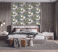 Обои Andrea Grifoni Palazzo Ragione 7020-3 Флизелин (1,06*10,05) Зеленый, Деревья — фото 2, Обои для стен