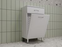 Комод Style Line Эко Стандарт ТН 50 с бельевой корзиной Белый глянцевый арт-АА00-000042 — фото 3, Комоды и тумбы для ванной комнаты