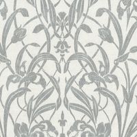 Обои AS Creation Luxury Damask 38850-3 Винил на флизелине (1,06*10,05) Белый/Серый, Листья/Цветы/Орнамент — фото 1, Обои для стен