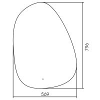 Зеркало Silver Mirrors Molecula-Lite 57 LED-00002801 с подсветкой с бесконтактным выключателем и диммером — фото 17, Зеркала в ванную комнату