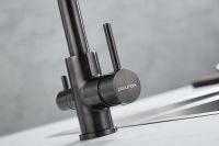 Товар: Смеситель для кухни Paulmark Essen Es213011-GM Вороненая сталь - фото 15 Смеситель для кухни Paulmark Essen Es213011-GM Вороненая сталь — фото 15, Смесители