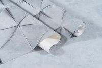 Обои Артекс Selena 10817-03 Винил на флизелине (1,06*10,05) Серый, Геометрия — фото 2, Обои для стен