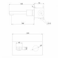 Товар: Смеситель для раковины Abber Rund AF8712G Золото матовое - фото 3 Смеситель для раковины Abber Rund AF8712G Золото матовое — фото 3, Смесители