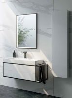 Тумба под раковину Clarberg Logic 100 L LOG0110L подвесная Белая — фото 3, Тумбы под раковину