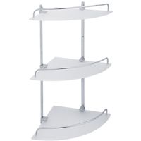 Стеклянная полка Veragio Gifortes VR.GFT-9033.CR угловая Хром — фото 1, Полки для ванной и душа