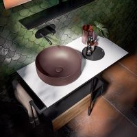 Раковина-чаша Kerasan Nolita 40 534475 Borgogna matt — фото 2, Раковины