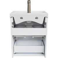 Тумба с раковиной Iddis Zodiac 50 ZOD5CB0i95K подвесная Белая матовая — фото 3, Тумбы с раковиной