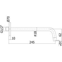 Товар: Излив для смесителя Paffoni Light ZBOC046HGSP Золото медовое брашированное - фото 2 Излив для смесителя Paffoni Light ZBOC046HGSP Золото медовое брашированное — фото 2, Изливы