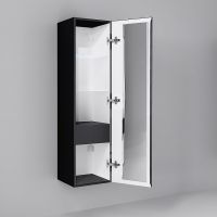 Товар: Шкаф пенал Jorno Strong 33 Str.04.130/P/A подвесной Антрацит - фото 3 Шкаф пенал Jorno Strong 33 Str.04.130/P/A подвесной Антрацит — фото 3, Пеналы для ванной комнаты