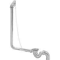 Слив-перелив Эстет Wirquin ФР-00000821 с пробкой на цепочке Хром — фото 1, Сливы-переливы