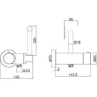 Гигиенический душ со смесителем Allen Brau Thermo rund 5.60001-00 с термостатом Хром — фото 12, Гигиенические души