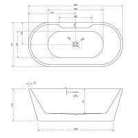 Акриловая ванна Abber AB9299-1.5 150х70 без гидромассажа — фото 5, Ванны