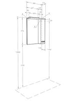 Зеркало со шкафом Aquaton Онда 58 1A009802ON01L с подсветкой Белое — фото 9, Зеркальные шкафы в ванную