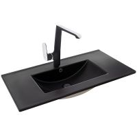 Раковина WeltWasser Deilbach 7506 90 MT- BL 10000005567 Черная матовая — фото 1, Раковины встраиваемые сверху