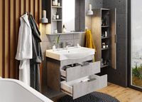 Товар: Тумба под раковину Onika Девис 80.13 108048 подвесная Бетон чикаго - фото 6 Тумба под раковину Onika Девис 80.13 108048 подвесная Бетон чикаго — фото 6, Мебель для ванной