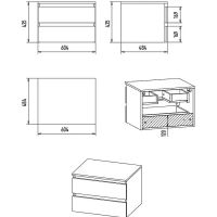 Товар: Тумба под раковину Brevita Dakota 60 DAK-09060-19/02-2Я подвесная Черный кварц Дуб Галифакс олово - фото 7 Тумба под раковину Brevita Dakota 60 DAK-09060-19/02-2Я подвесная Черный кварц Дуб Галифакс олово — фото 7, Мебель для ванной
