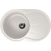 Кухонная мойка Ulgran Classic U-503-341 Ультра-белая — фото 1, Кухонные мойки