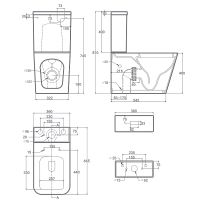 Товар: Унитаз компакт Hansmann keramik Kvadro УНИ0005 с бачком и сиденьем Микролифт - фото 2 Унитаз компакт Hansmann keramik Kvadro УНИ0005 с бачком и сиденьем Микролифт — фото 2, Унитазы