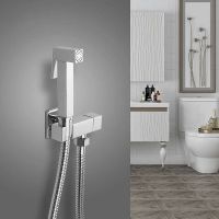 Гигиенический душ с запорным вентилем Frap F7502 Хром — фото 12, Гигиенические души