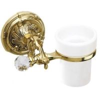 Стакан для зубных щеток Art&Max Baracco Crystal AM-1787-Br-C Бронза — фото 1, Мыльницы