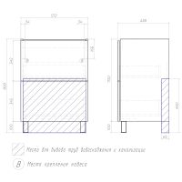 Товар: Тумба под раковину Vigo Otti 60 tn.OTT.MOD.60.2Y Белая - фото 10 Тумба под раковину Vigo Otti 60 tn.OTT.MOD.60.2Y Белая — фото 10, Тумбы под раковину