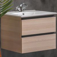 Тумба под раковину Boheme Armadi Art Capolda 65 849-065-LW подвесная Light Wood — фото 1, Мебель для ванной