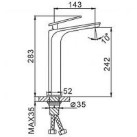 Смеситель для раковины Frap H57 F1057-2 Черный матовый Хром — фото 7, Смесители