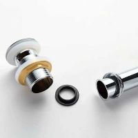 Донный клапан Frap F66-2 click-clack Хром — фото 6, Донные клапаны