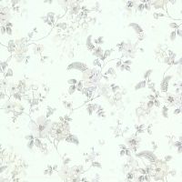 Обои Emiliana Parati Roberto Cavalli 6 17019 Винил на флизелине (0,7*10,05) Белый/Зеленый, Цветы — фото 1, Обои для стен