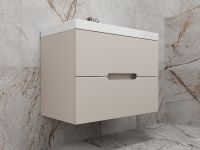 Тумба под раковину Style Line Матис 80 ЛС-00002308 подвесная Крем — фото 3, Мебель для ванной