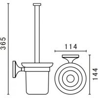Ершик для унитаза Art&Max Bohemia AM-E-4281-Br Бронза — фото 3, Ершики для унитаза