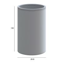 Стакан для зубных щеток Boheme Uno 10974-NB Никель брашированный — фото 2, Мыльницы