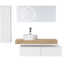 Тумба Jorno Modulare 60 Mdlr.01.60/P/W/JR подвесная Белая — фото 2, Комоды и тумбы для ванной комнаты