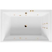 Акриловая ванна Excellent Crown Lux 190x120 WAEX.CRO19.LINE.GL с гидромассажем — фото 1, Ванны