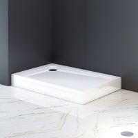 Акриловый поддон для душа AM.PM Gem 120х80 W90T-404-12080W Белый — фото 2, Акриловые душевые поддоны