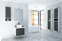 Подвесной шкаф Aquaton Брук 30 1A202503BCDF0 Дуб феррара — фото 6, Шкафы для ванной