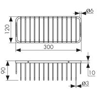 Полка корзина Kaiser KH-5230 Хром — фото 2, Полки для ванной и душа