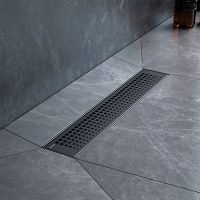 Душевой лоток AM.PM MasterFlow 40 с Черной матовой решеткой Cut Gradient арт-W01SC-P11-040-01BM — фото 5, Душевые лотки