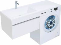 Товар: Тумба с раковиной Aquanet Токио 130 L 239217 подвесная Белая - фото 10 Тумба с раковиной Aquanet Токио 130 L 239217 подвесная Белая — фото 10, Тумбы с раковиной