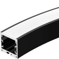 Профиль алюминиевый Arlight Arc 027638 накладной для радиусных светильников Черный — фото 1, Профили для светодиодных лент