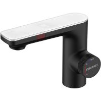 Смеситель для раковины Berges Morans 076002 с термостатом Черный матовый — фото 1, Смесители для раковины