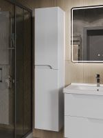 Шкаф пенал Orange Milano PM35-05KU Белый — фото 2, Пеналы для ванной комнаты