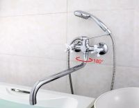 Смеситель для ванны Frap H18 F2618 универсальный Хром — фото 5, Смеситель для ванны