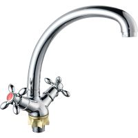 Смеситель для кухни Ростовская Мануфактура Сантехники Boou BA5318-1F-SE020-B702 Хром — фото 1, Смесители